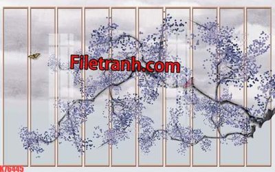 File gốc File tranh gốc dán tường hươu nai sừng K76445 cho in ấn và thiết kế