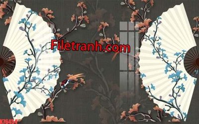 Download file tranh PSD File tranh gốc dán tường hươu nai sừng K76454 để chỉnh sửa