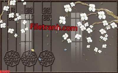 File gốc File tranh gốc dán tường hươu nai sừng K76472 (chuẩn CMYK) cho nhà in