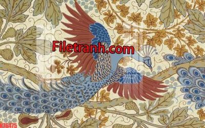 Cung cấp file tranh gốc File tranh gốc dán tường hươu nai sừng K76475 độc quyền