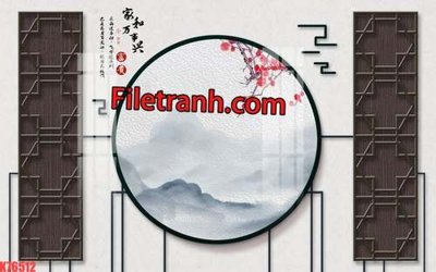 Tải file gốc File tranh gốc dán tường hươu nai sừng K76512 (in khổ lớn) không mờ