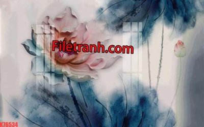 File in trần File tranh gốc dán tường hươu nai sừng K76534 (bản gốc) 5D