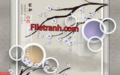 File tranh File tranh gốc dán tường hươu nai sừng K76557 (gốc) chủ đề tĩnh vật