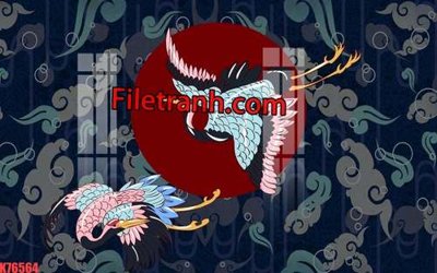 File PSD File tranh gốc dán tường hươu nai sừng K76564 (bản gốc) đã tách nền