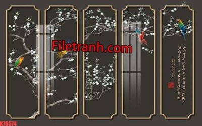 Tải file File tranh gốc dán tường hươu nai sừng K76574 (gốc) làm tranh treo tường