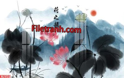 Download file gốc File tranh gốc dán tường hươu nai sừng K76591 (in mica) trang trí