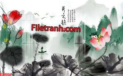 Download file gốc File tranh gốc dán tường hươu nai sừng K76604 (độ nét cao)