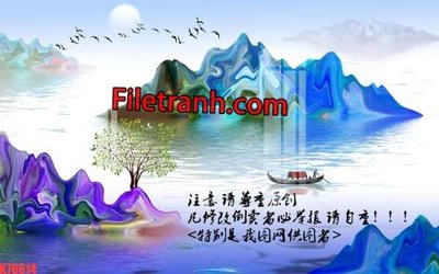 File gốc File tranh gốc dán tường hươu nai sừng K76614 (phong cách) châu Âu