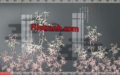 File tranh in trần 3D File tranh gốc dán tường hươu nai sừng K76662 (ảnh gốc)