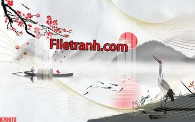Tải file File tranh gốc dán tường hươu nai sừng K76673 (gốc) để in ấn ngay