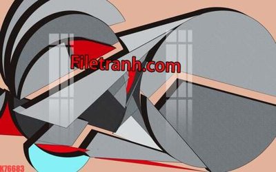 File PSD File tranh gốc dán tường hươu nai sừng K76683 (gốc) cho designer