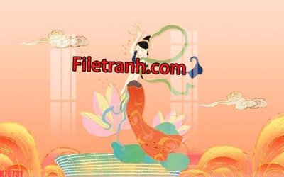 File in trần File tranh gốc dán tường hươu nai sừng K76731 (file gốc) xuyên sáng