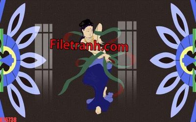 File in ấn chuyên nghiệp File tranh gốc dán tường hươu nai sừng K76738 (file gốc)