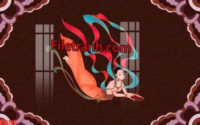 File tranh File tranh gốc dán tường hươu nai sừng K76753 (bản gốc) in canvas