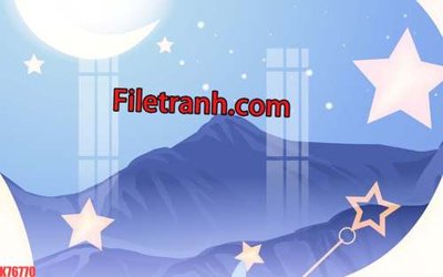 Hình ảnh file gốc in trần nhà File tranh gốc dán tường hươu nai sừng K76770