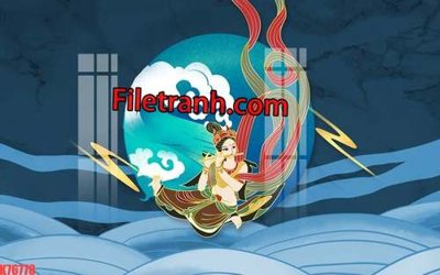 File in trần File tranh gốc dán tường hươu nai sừng K76778 (bản gốc) 5D