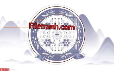 Tải file File tranh gốc dán tường hươu nai sừng K76794 (PSD) cho in ấn quảng cáo