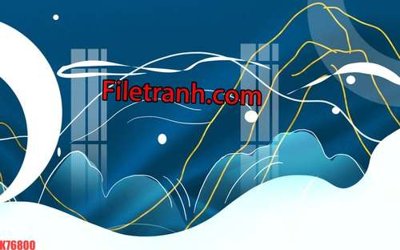 File tranh gốc File tranh gốc dán tường hươu nai sừng K76800 (bản quyền) độc đáo