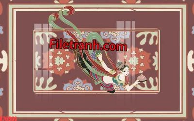 File PSD in ấn File tranh gốc dán tường hươu nai sừng K76808 (chất lượng cao)