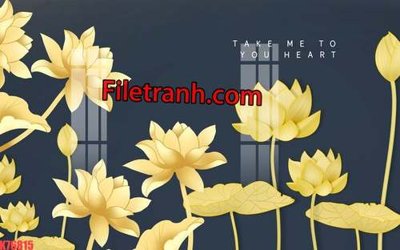 Ảnh gốc File tranh gốc dán tường hươu nai sừng K76815 (độ nét cao) in tráng gương