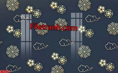 Tải file File tranh gốc dán tường hươu nai sừng K76821 (PSD) cho in tranh kính