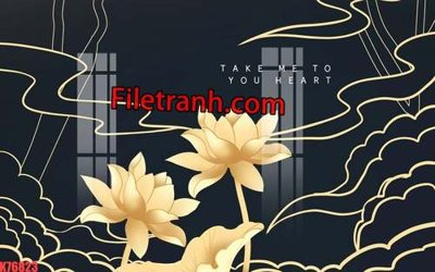 Mua file tranh gốc File tranh gốc dán tường hươu nai sừng K76823 tại Filetranh.com