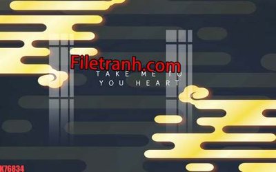 File PSD File tranh gốc dán tường hươu nai sừng K76834 (bản gốc) đã tách nền