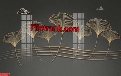 File tranh File tranh gốc dán tường hươu nai sừng K76877 (bản gốc) trang trí văn phòng