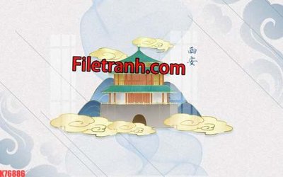 Tải file gốc File tranh gốc dán tường hươu nai sừng K76886 (để in lụa)