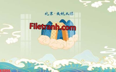 File in mica File tranh gốc dán tường hươu nai sừng K76894 (bản gốc) sắc sảo