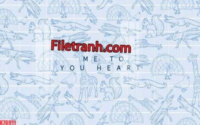 Tải file tranh gốc File tranh gốc dán tường hươu nai sừng K76911 chất lượng cao