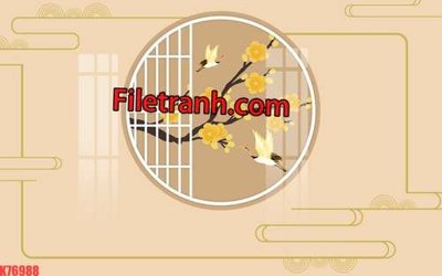 File ảnh File tranh gốc dán tường hươu nai sừng K76988 (gốc) in biển hiệu