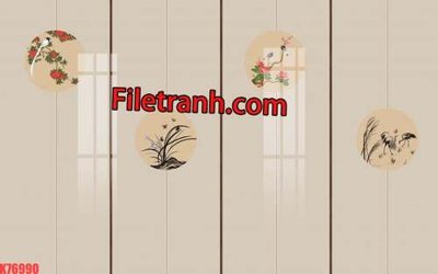 Tải file gốc File tranh gốc dán tường hươu nai sừng K76990 (in khổ lớn) không mờ