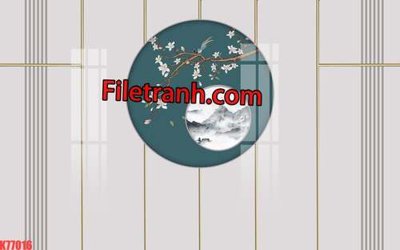 Tải file File tranh gốc dán tường hươu nai sừng K77016 (ảnh gốc) in tráng gương