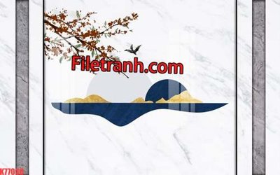 File in trần File tranh gốc dán tường hươu nai sừng K77030 (file gốc) xuyên sáng