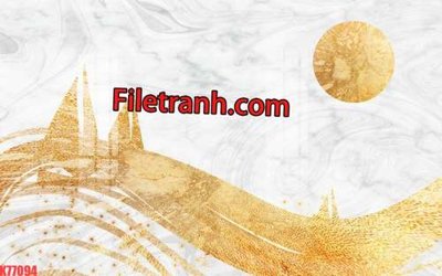 File gốc File tranh gốc dán tường hươu nai sừng K77094 (in mica) trang trí