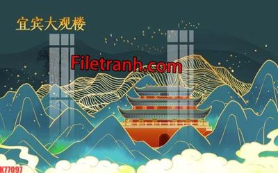 Tải file File tranh gốc dán tường hươu nai sừng K77097 (ảnh gốc) in tranh kính