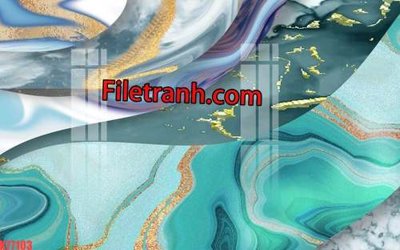 Download file gốc File tranh gốc dán tường hươu nai sừng K77103 (in mica) 3D