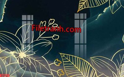 File gốc File tranh gốc dán tường hươu nai sừng K77110 (phong cách) tối giản