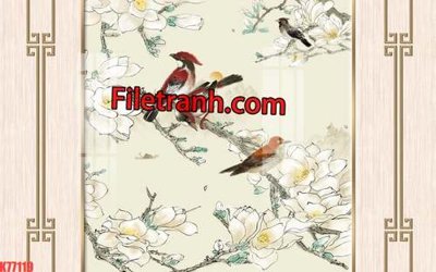 Tải file File tranh gốc dán tường hươu nai sừng K77119 (gốc) in ấn ngay lập tức