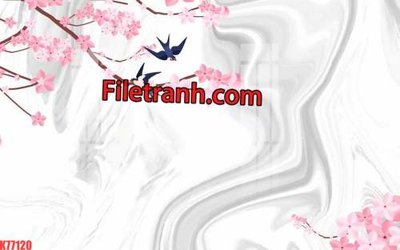 Ảnh gốc File tranh gốc dán tường hươu nai sừng K77120 (độ nét cao) in tráng gương