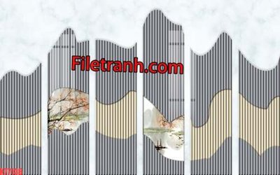 File ảnh File tranh gốc dán tường hươu nai sừng K77136 (gốc) in backdrop sự kiện