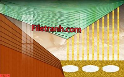 Download file File tranh gốc dán tường hươu nai sừng K77162 (gốc) in mica đèn LED