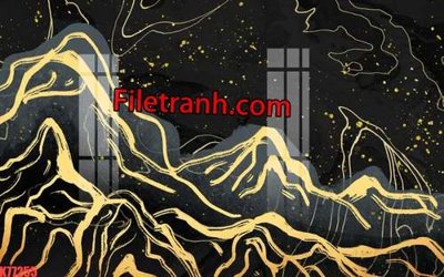 Tải về hình ảnh gốc File tranh gốc dán tường hươu nai sừng K77255 sắc nét