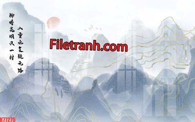 Download file gốc File tranh gốc dán tường hươu nai sừng K77275 (in mica) logo