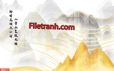 File ảnh File tranh gốc dán tường hươu nai sừng K77288 (gốc) in poster