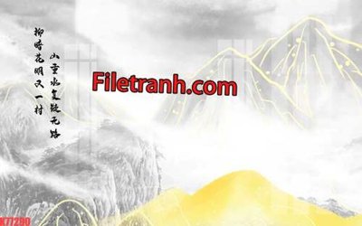 Download file File tranh gốc dán tường hươu nai sừng K77290 (gốc) in mica bàn thờ