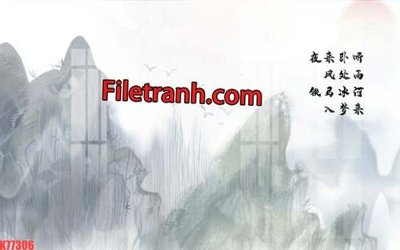 File in ấn File tranh gốc dán tường hươu nai sừng K77306 (bản gốc) cao cấp