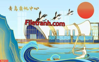 File in trần File tranh gốc dán tường hươu nai sừng K77349 (bản gốc) phong cảnh