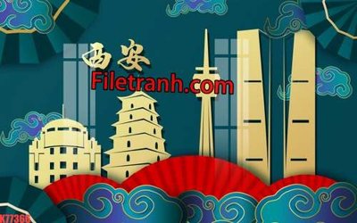 Tệp tin gốc File tranh gốc dán tường hươu nai sừng K77366 (dùng cho in ấn) chuyên nghiệp